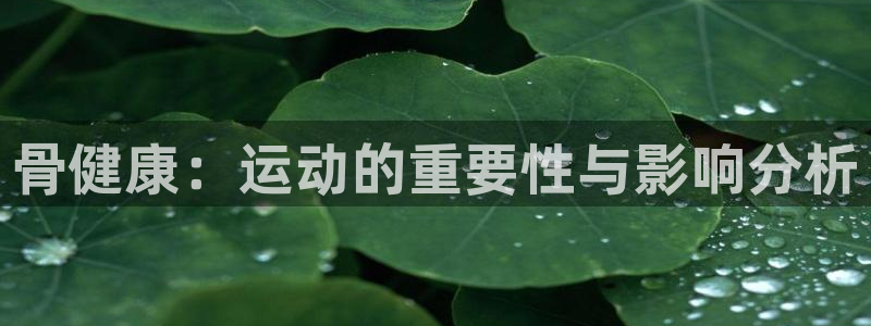 oety欧亿：骨健康：运动的重要性与影响分析